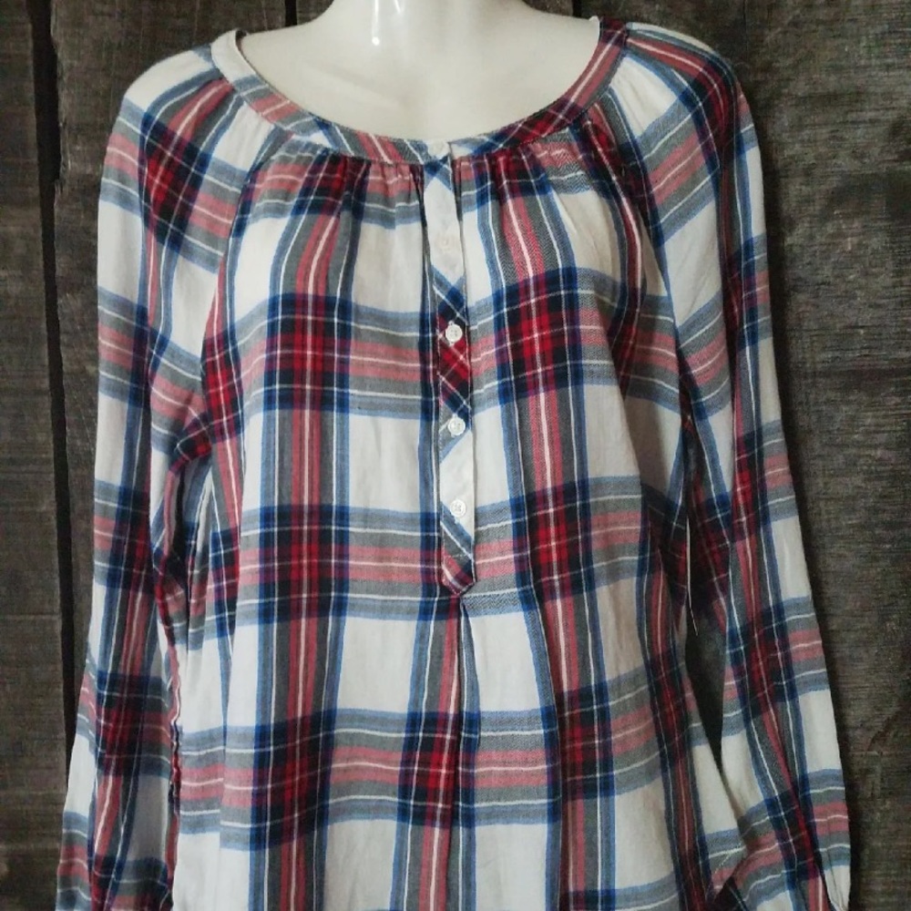 Plaid Ladies Shirt Size Small